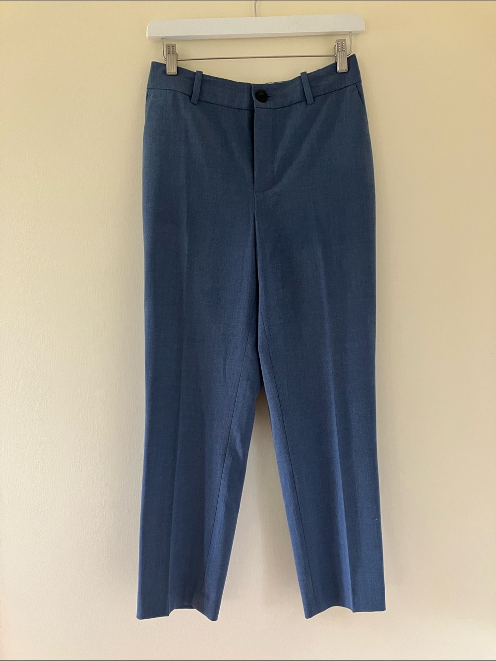 Simons Tailored Cropped Dress Pants - Denim Blue